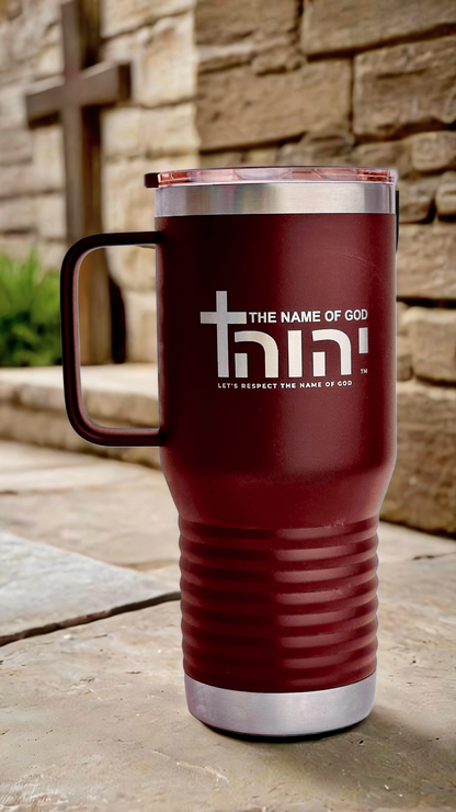 20oz Tumbler with Handle — Snap Lid