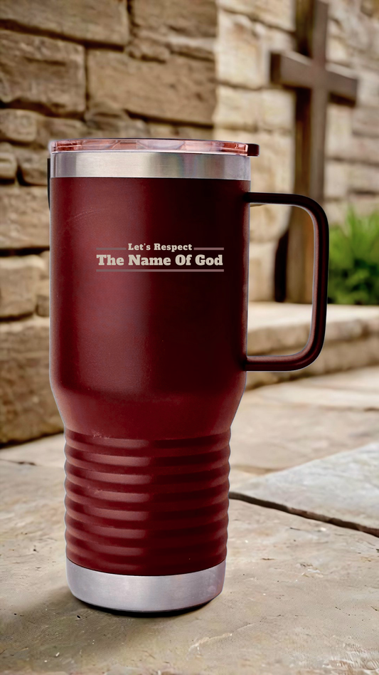 20oz Tumbler with Handle — Snap Lid