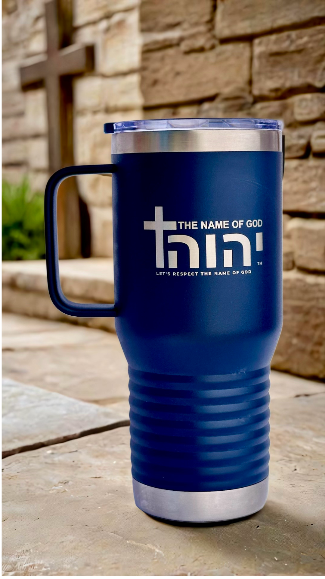 20oz Tumbler with Handle — Snap Lid