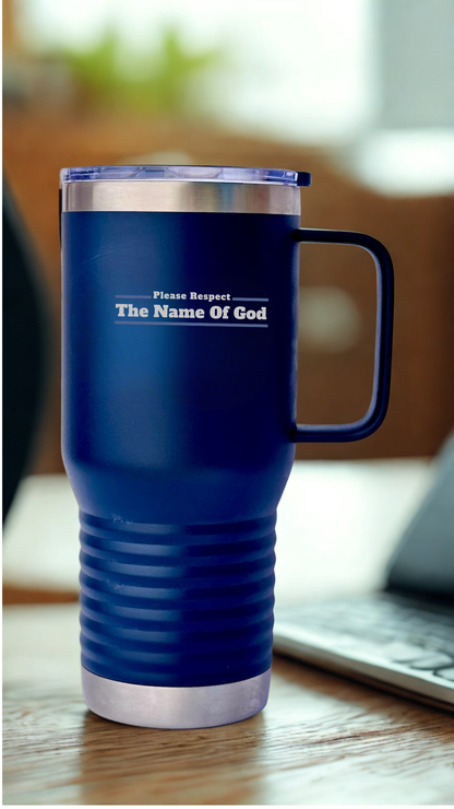 20oz Tumbler with Handle — Snap Lid