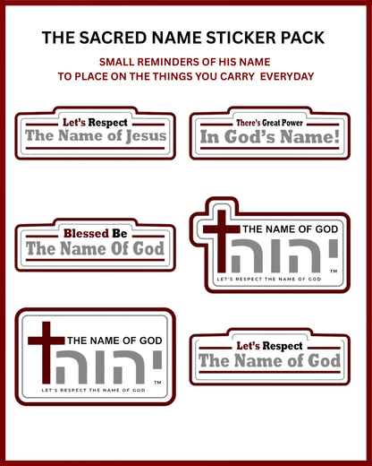 The Sacred Name - Sticker Pack